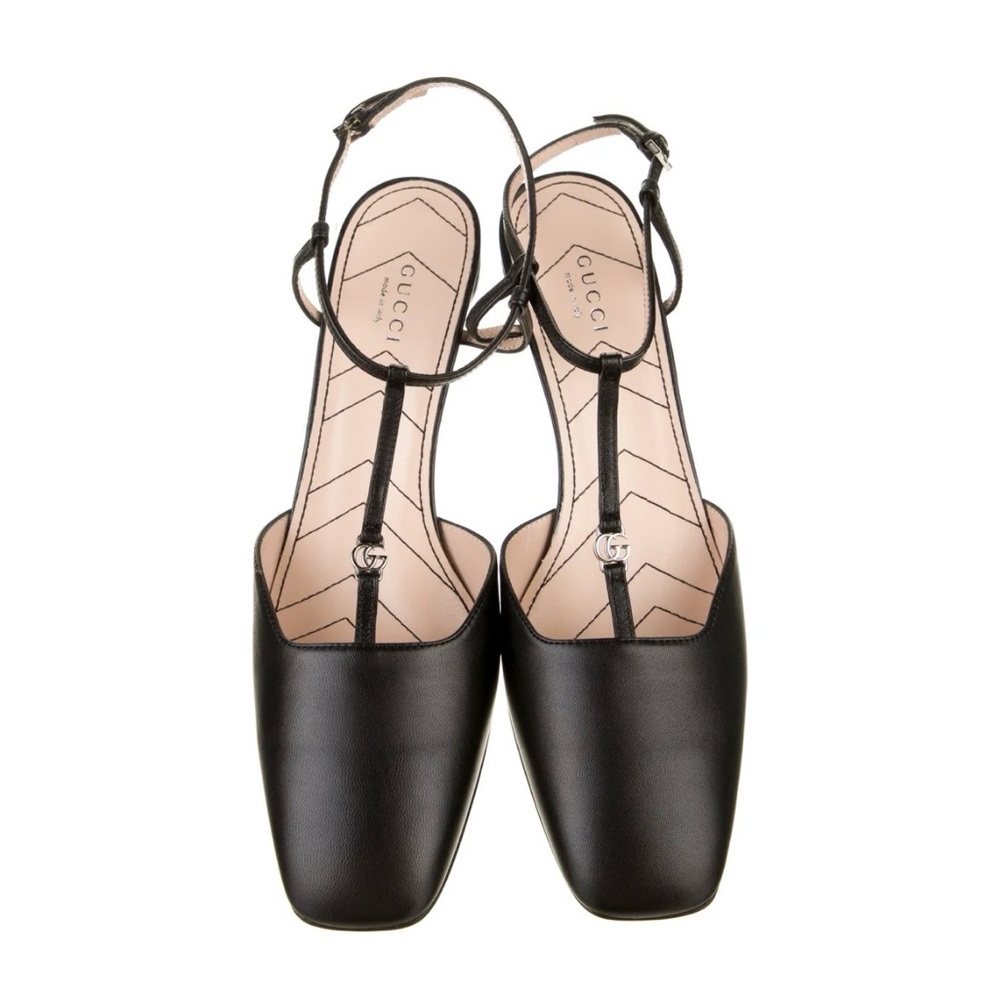 Gucci Black Strappy Heels
